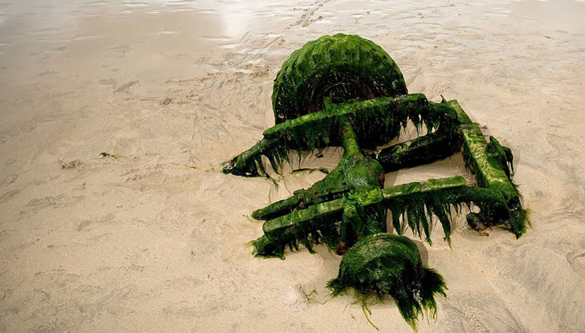 Land Rover enterrado